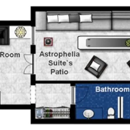 וילה Venetian-style Santorini 1 Bedroom Astroglia Beautiful
